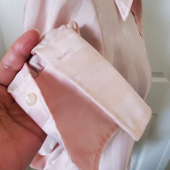 Vintage 70's Designer Pucci Powder Pink Button Up Collar Shirt Women's Size S/M - Picture 3 of 7